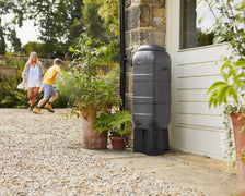 Mini Rainsaver 100 Litre Grey Water Butt Kit in situ