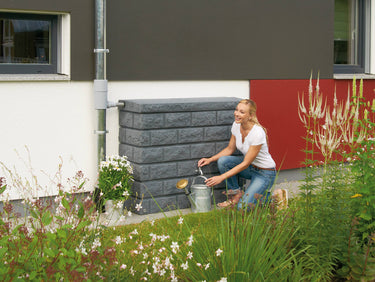 Rocky 400 Litre Dark Granite Wall Tank