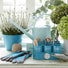 Burgon & Ball - 1.7 Litre Blue Watering Can by Sophie Conran