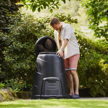 Blackwall 330 Litre Black Compost Converter in a garden