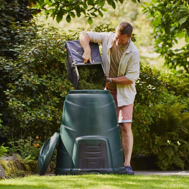 Blackwall 330 Litre Green Compost Converter in a garden