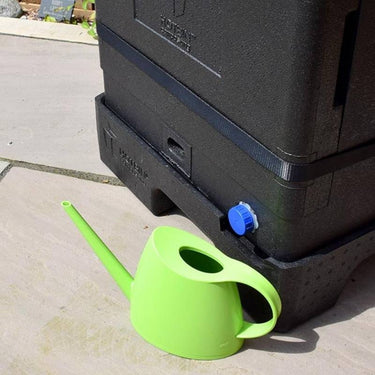Plinth for HotBin Mk 2 Mini 200 Litre Compost Bin in situ