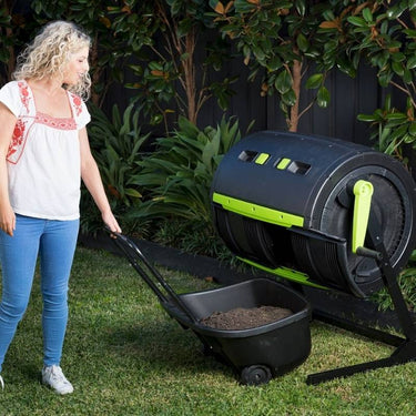 Maze 245 Litre Tumbler & Cart in situ