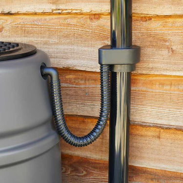 Harcostar Black Universal Rain Trap in situ