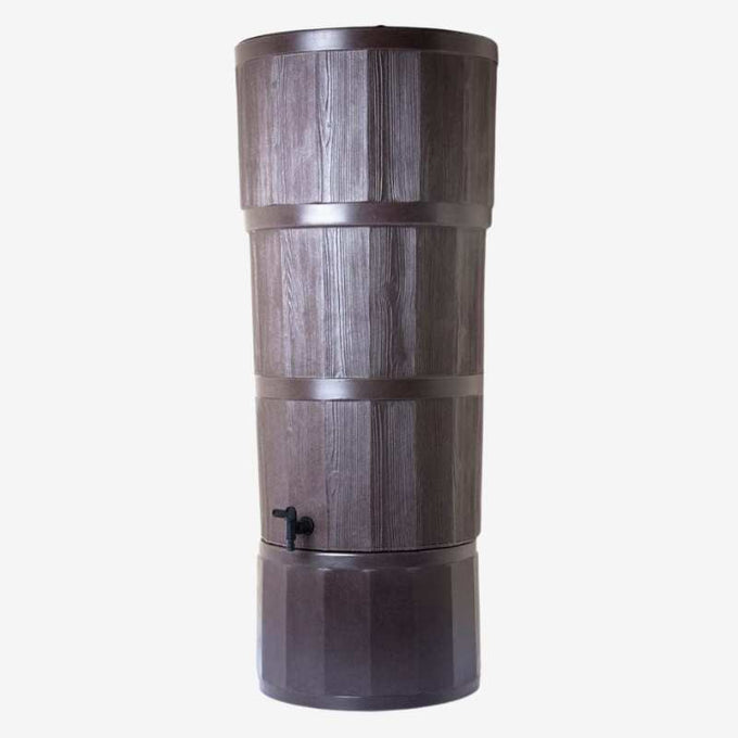 Polybutt 150 Litre Oak Wood Grain Water Butt Kit