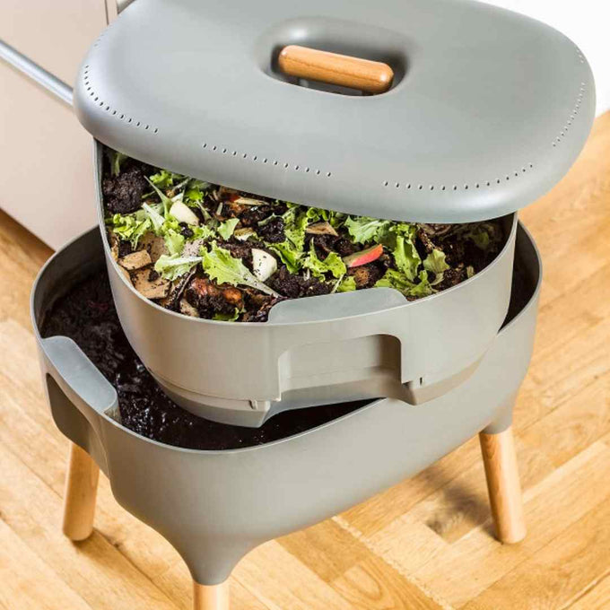 Urbalive Grey Worm Farm + Starter Kit + Voucher for Worms