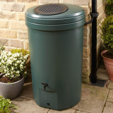 Harcostar 350 Litre Magnum Water Butt Kit in situ | EvenGreener