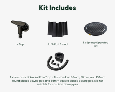 Harcostar 227 Litre Green Water Butt Kit