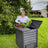 Thermo-Wood 600 Litre Compost Bin in situ