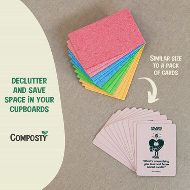 Composty Compostable Pop-Up Sponges - 12 Pack