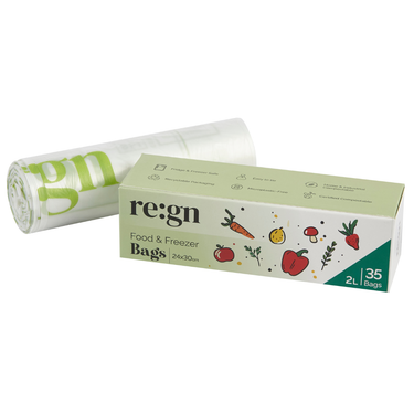 Compostable 2L Food & Freezer Bags - 35 bags