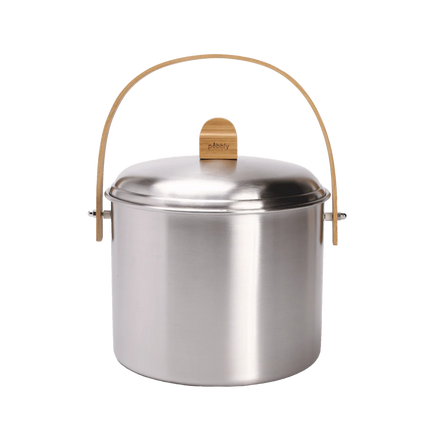 Pebbly 7 litre Stainless Steel Compost Caddy + Filter