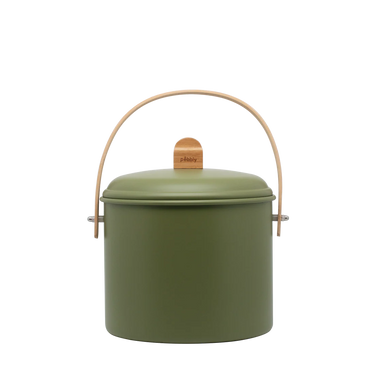 Pebbly 7 litre Olive Compost Caddy + Filter
