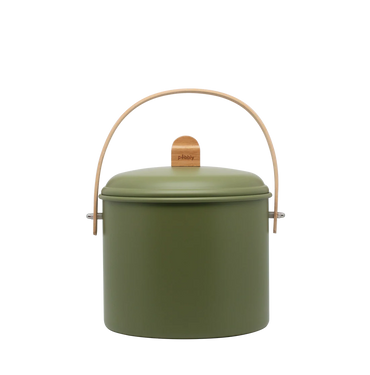 Pebbly 7 litre Olive Compost Caddy + Filter