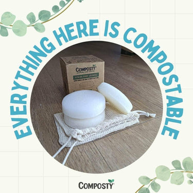 Composty Compostable Konjac Baby Sponges - 3 Pack