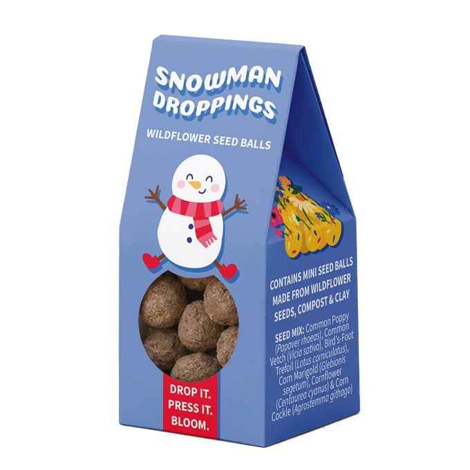 Snowman Droppings Wildflower Seed Balls Stocking Christmas