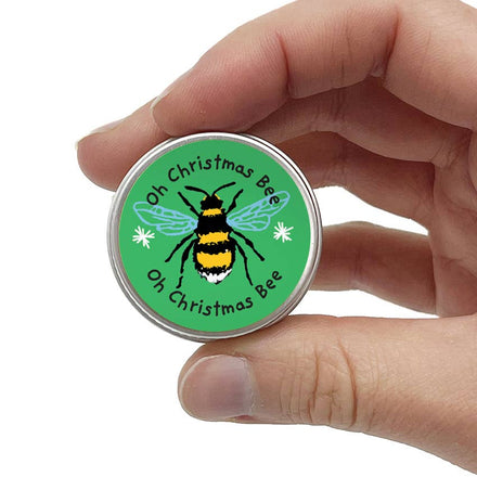 Seedball Green Chiristmas Bees Mini Tin