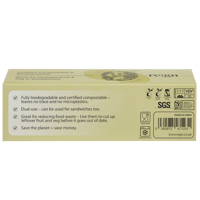 Compostable 4L Food & Freezer Bags - 25 bags