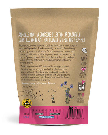 Seedball Wildflower Grab Bags - Annuals Mix