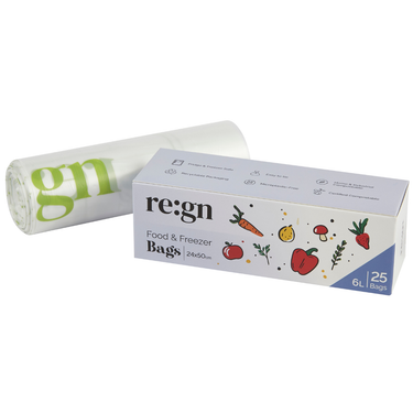 Compostable  6L Food & Freezer Bags - 25 bags