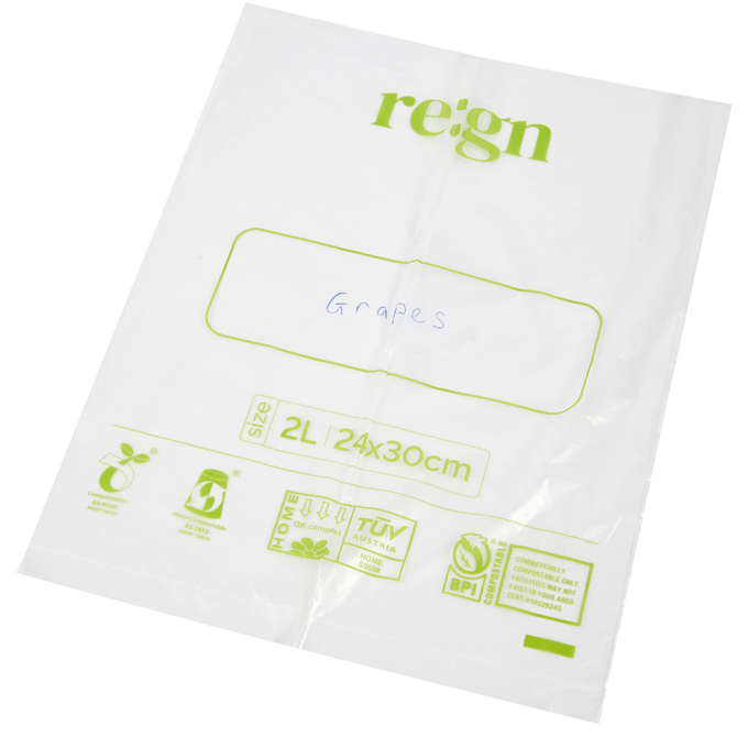 Compostable 2L Food & Freezer Bags - 35 bags