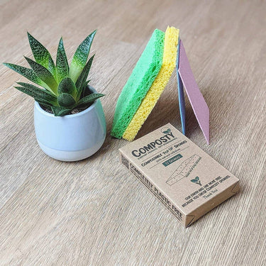 Composty Compostable Jumbo  Pop-Up Sponges - 3 Pack