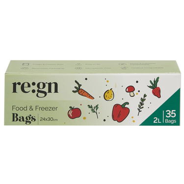 Compostable 2L Food & Freezer Bags - 35 bags