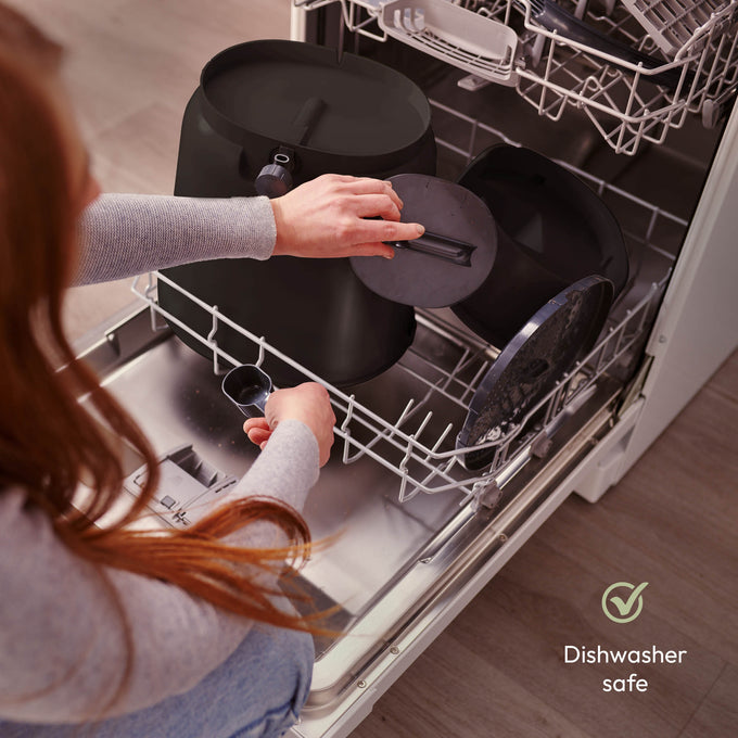 Organko Black Twin Pack Bokashi Bin with 1kg Bokashi