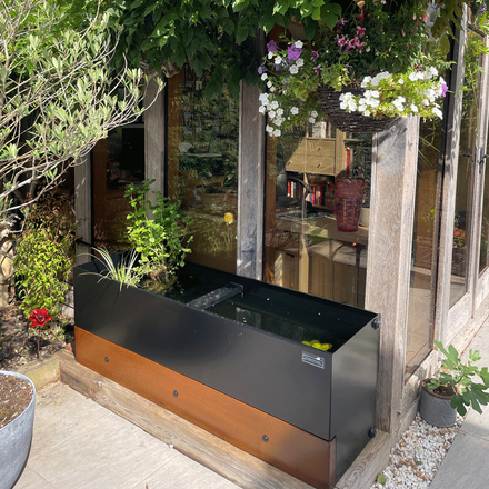 Dipping Tank - 60cm with Corten Aged Fascia