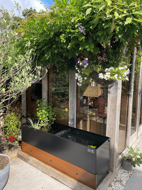 Dipping Tank - 1.5m with Corten Aged Fascia