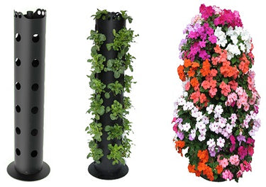 Flower Tower Vertical Floor Standing Planter 2 Pack