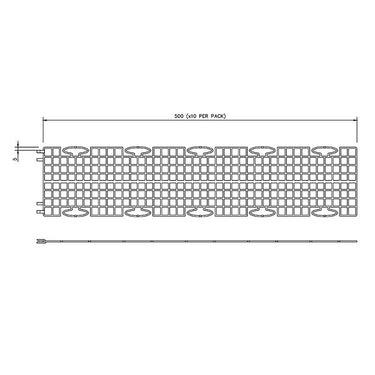 Floplast Floguard Gutter Guard - 5m Pack