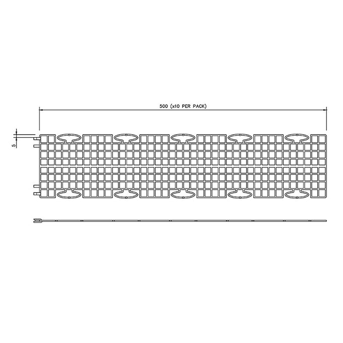 Floplast Floguard Gutter Guard - 5m Pack