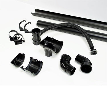Floplast Miniflo Round Half-Shed Gutter Pack