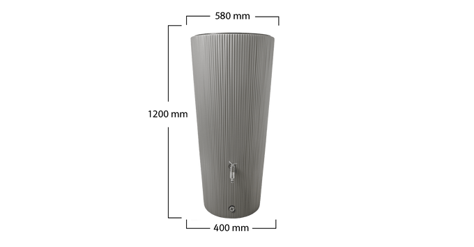 Graf Linus 2-in-1 Grey 220 Litre Water Tank