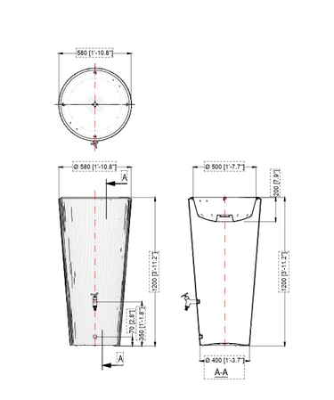 Graf Linus 2-in-1 Grey 220 Litre Water Tank
