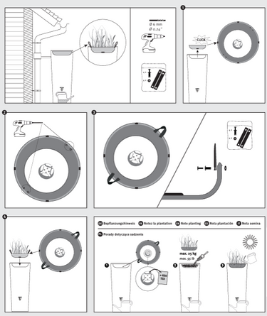 Graf Linus 2-in-1 Grey 220 Litre Water Tank