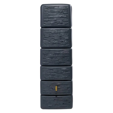 Graf 330 Litre Dark Grey Slim Stone Wall Tank