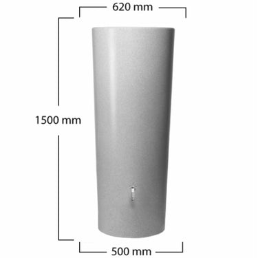 Graf 2-in-1 350 Litre Silver Water Tank