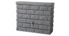 Rocky 400 Litre Dark Granite Wall Tank