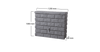 Rocky 400 Litre Dark Granite Wall Tank