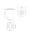 Round 210 litre Water Butt Kit