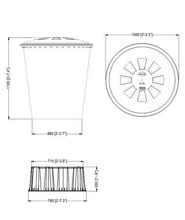Graf Round 510 litre Water Butt Kit