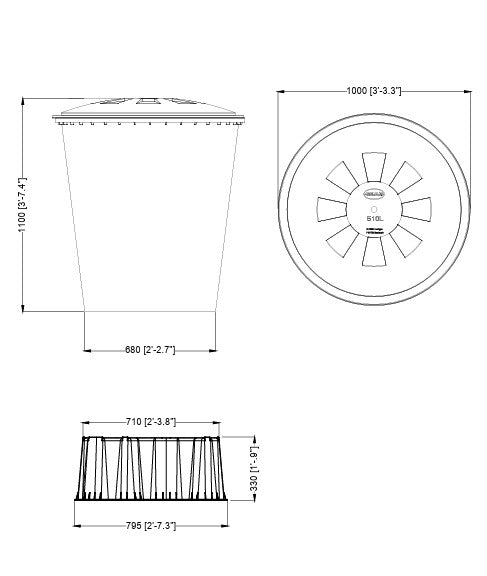 Graf Round 510 litre Water Butt Kit