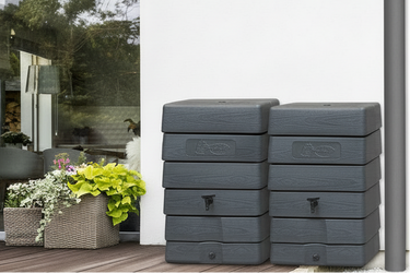 168 Litre Grey Wall Tank Double Kit