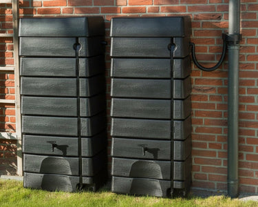 276 Litre Black Wall Tank Double Kit