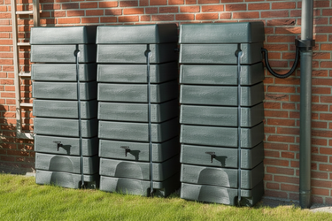 276 Litre Grey Wall Tank Triple Kit
