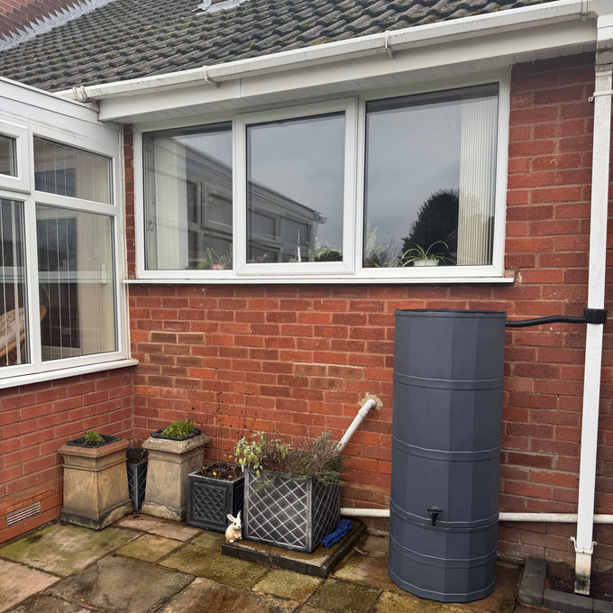 Strata 200 Litre Graphite Aqua Tower Water Butt Kit