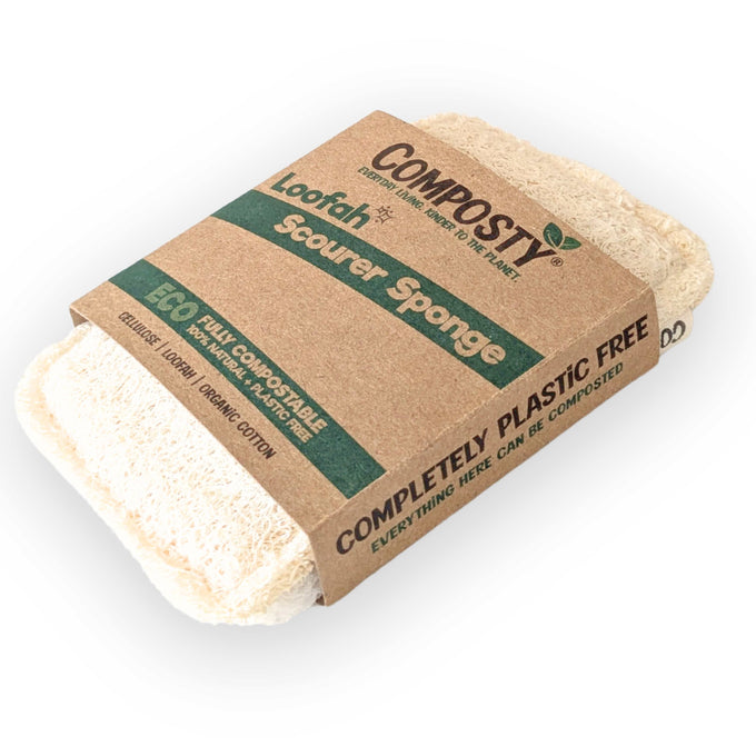 Loofah Scourer Eco Sponges - 6 Pack