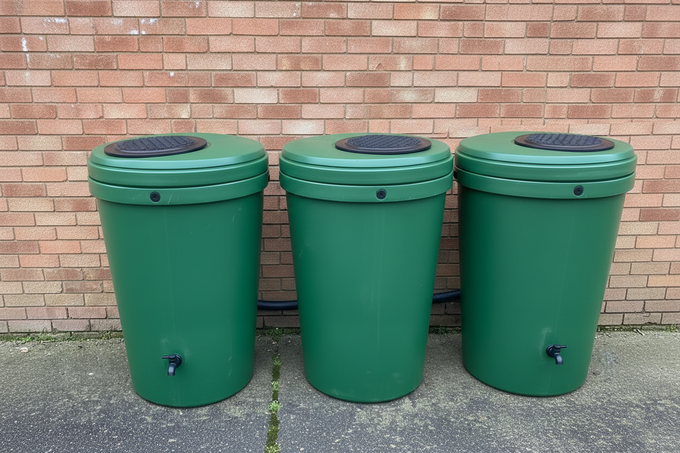 Harcostar 1,050 Litre Magnum Water Butt Triple Kit